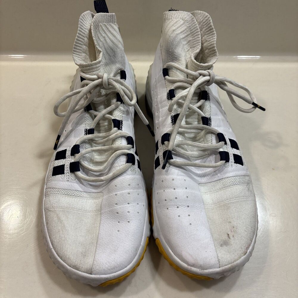 Under Armour Project Rock 1 White Gold Navy Men's Training Sneaker Size 12